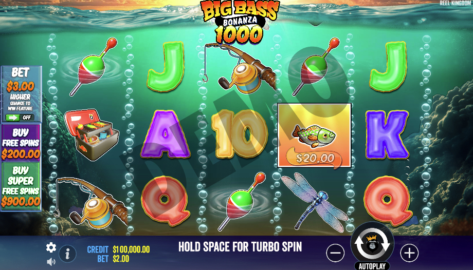 Π‘ΠΊΡΠΈΠ½ΡΠΎΡ Big Bass Bonanza 1000: ΠΠΊΡΠ°Π½ Π²ΡΠΈΠ³ΡΡΡΠ°